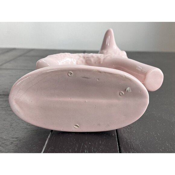 Haeger Pottery Pink baby Lamb Planter Mid Century Vintage Nursey Decor Baby Room - Picture 9 of 10